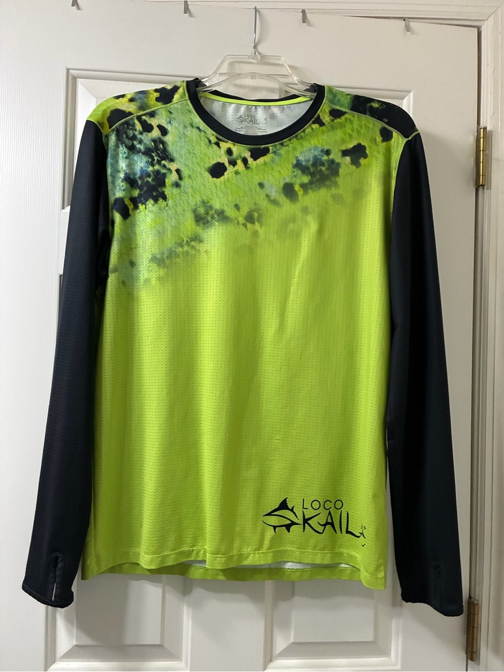Women's Neon Green Long Sleeve Performance Tee